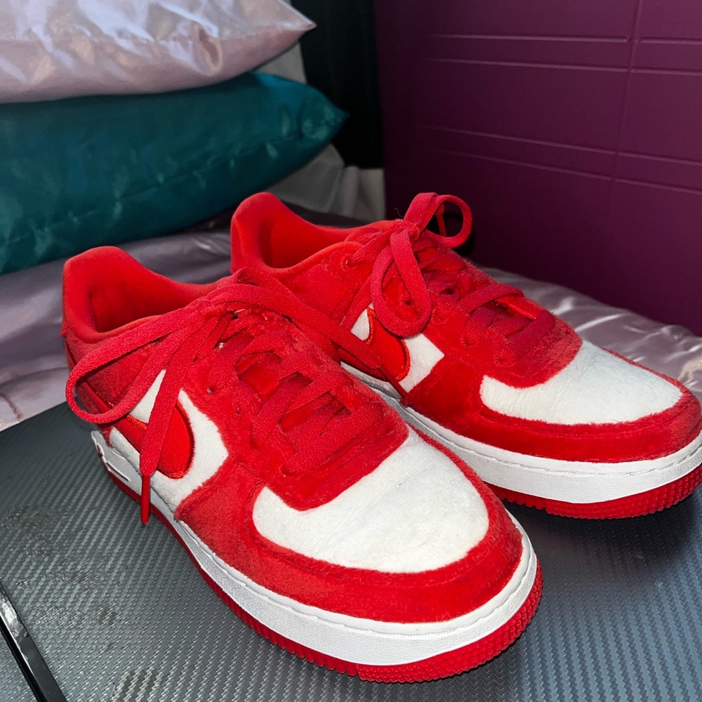 Nike Red and White Classic Sneakers